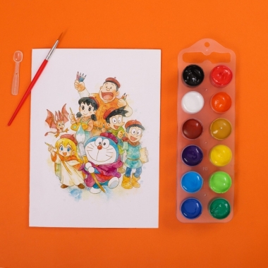 Bộ 12 Màu nước Thiên Long Colokit WACO-C002/DO - Phiên bản Nobita Và Câu Chuyện Thế Giới Trong Tranh 2025