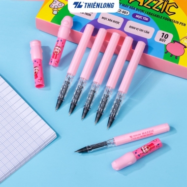 Bút máy xóa được Mazzic Thiên Long FTCE-001 - Ngòi cải tiến, trơn, êm với ống mực không lắng cặn