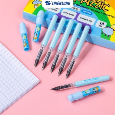 Bút máy xóa được Mazzic Thiên Long FTCE-001 - Ngòi cải tiến, trơn, êm với ống mực không lắng cặn