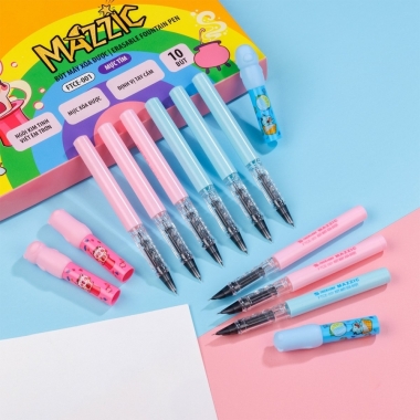 Bút máy xóa được Mazzic Thiên Long FTCE-001 - Ngòi cải tiến, trơn, êm với ống mực không lắng cặn