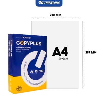 Combo 5 Ream giấy A4 70 gsm Thiên Long Copy Plus PP-003 (500 tờ)