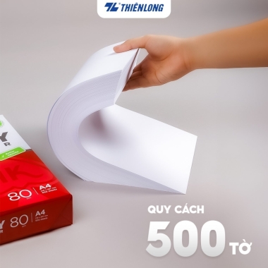 Combo 5 Ream giấy A4 80 gsm IK Copy (500 tờ) - Hàng nhập khẩu Indonesia