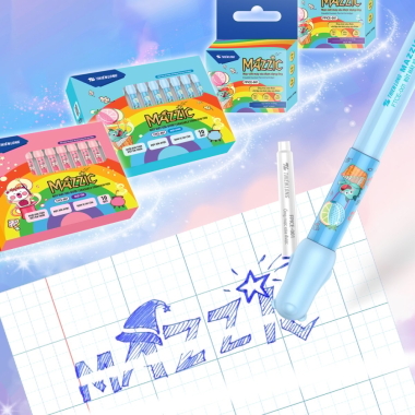 Hộp 10 ống mực xóa được Mazzic Thiên Long FPICE-001 - Mực không lắng cặn sử dụng cho bút máy xóa được FTCE-001