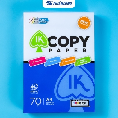 Ream giấy A4 70 gsm IK Copy (500 tờ) - Hàng nhập khẩu Indonesia